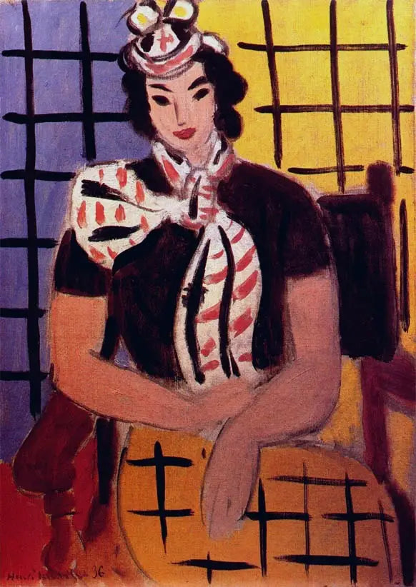 Žena s skotským šátkem - Henri Matisse