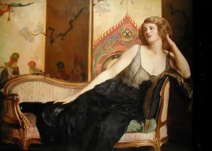 Žena ležící - John Collier