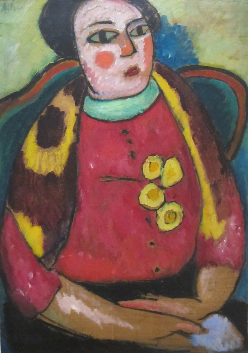 Sedící žena - Alexej von Jawlensky