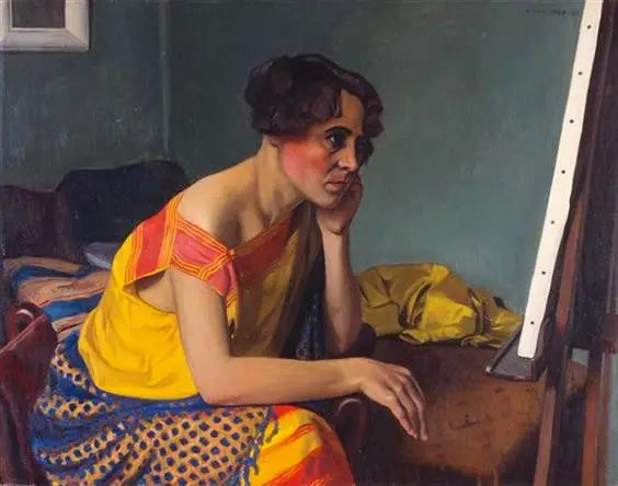 Žena u stojanu - Félix Vallotton