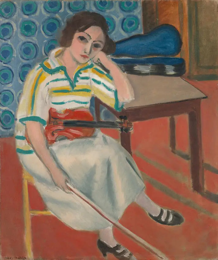 Žena s houslemi - Henri Matisse