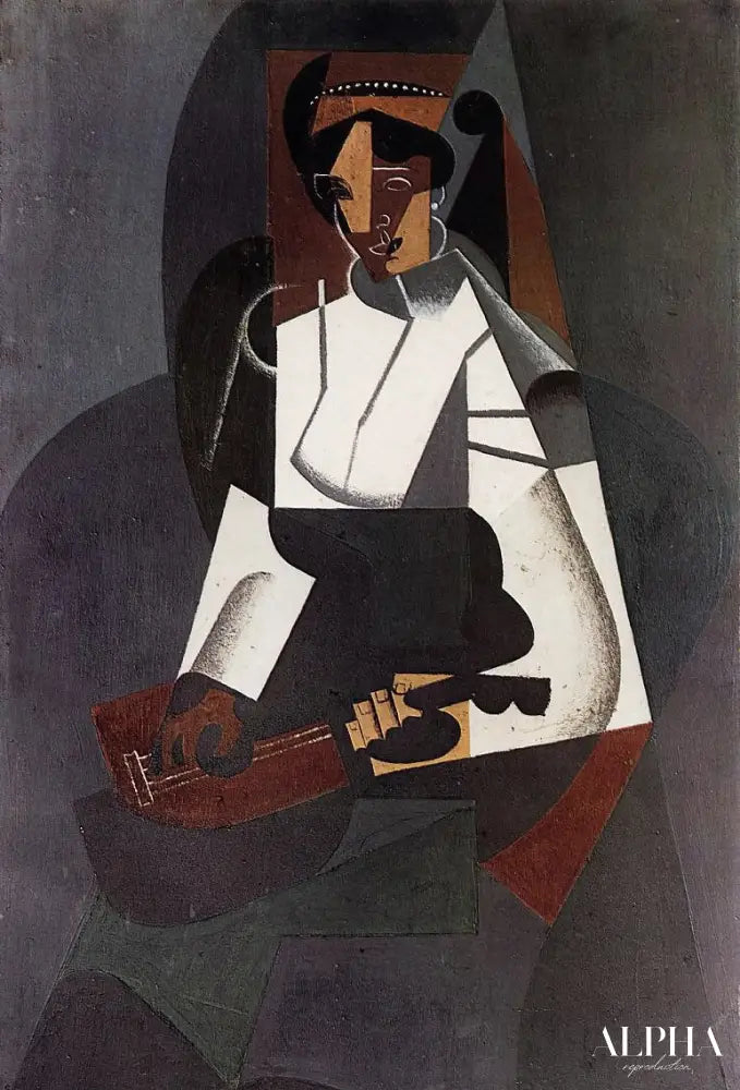 Femme avec mandoline, d'après Corot - Juan Gris - Reproductions de tableaux et peintures haut de gamme