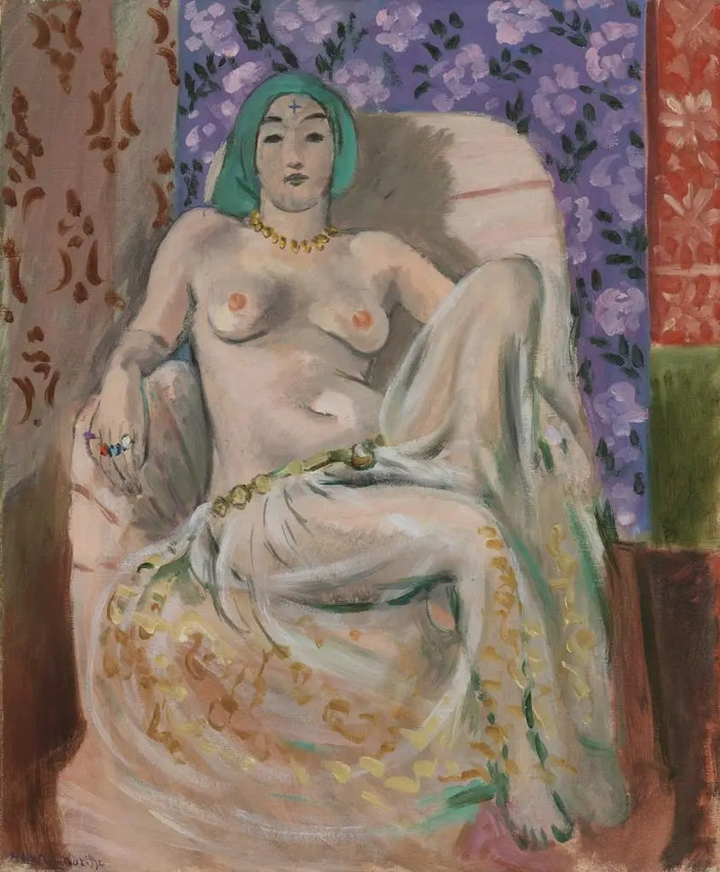 Maureská žena (Zvednuté koleno) [Maureská žena (Zvednuté koleno)] - Henri Matisse