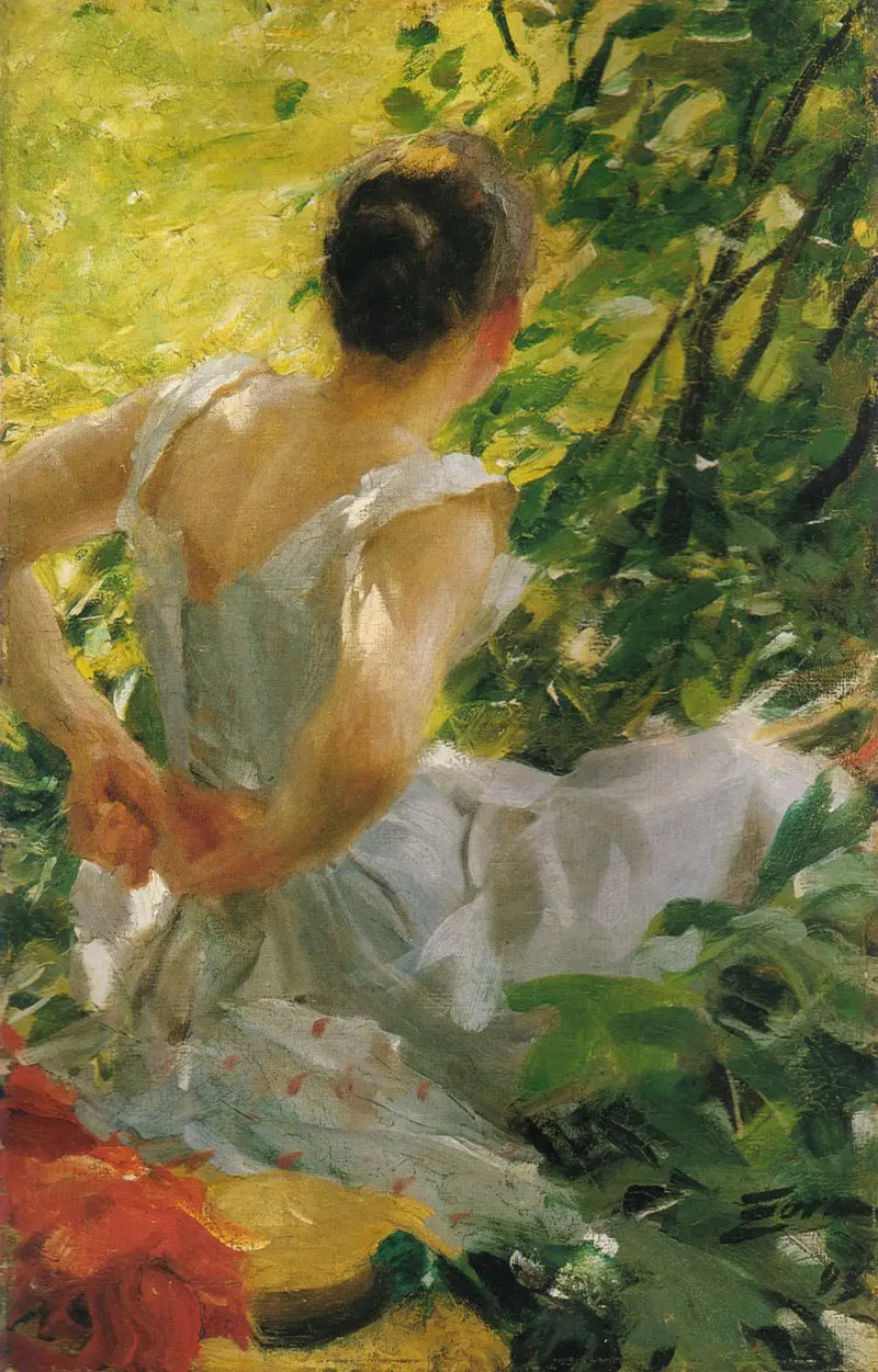 Žena se oblékající - Anders Zorn