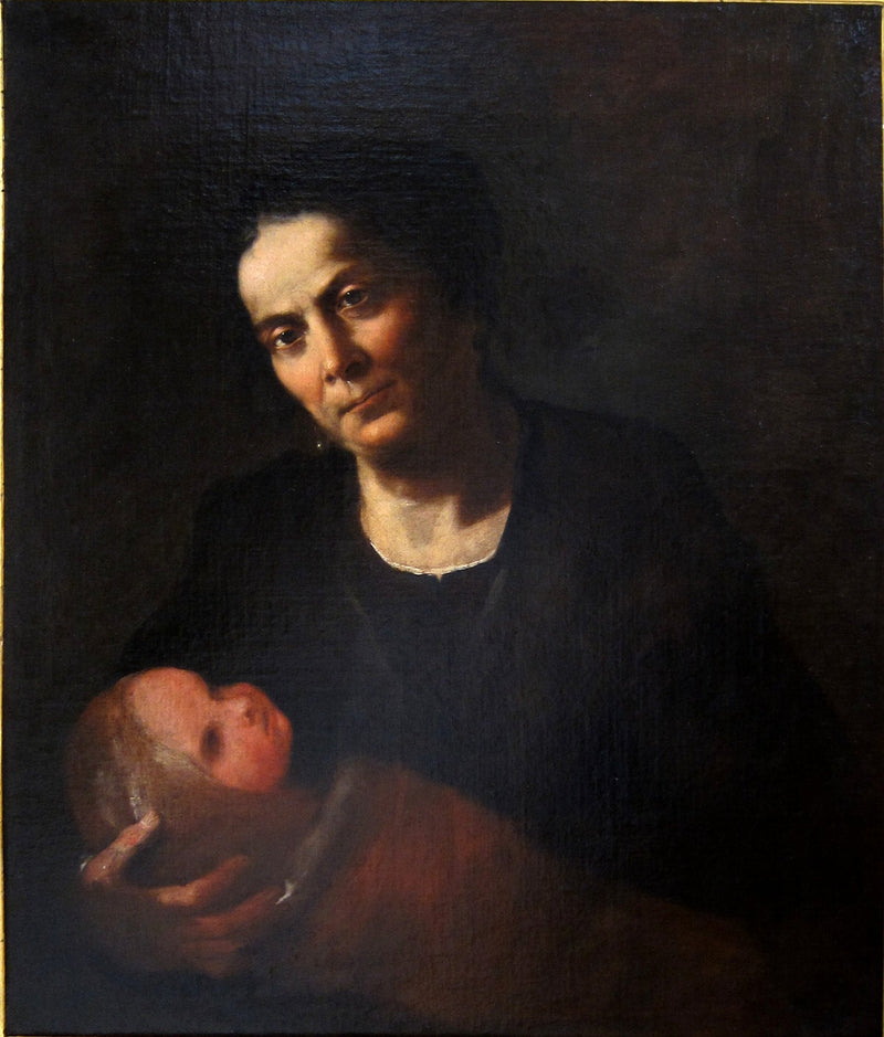 Žena držící dítě - Luca Giordano