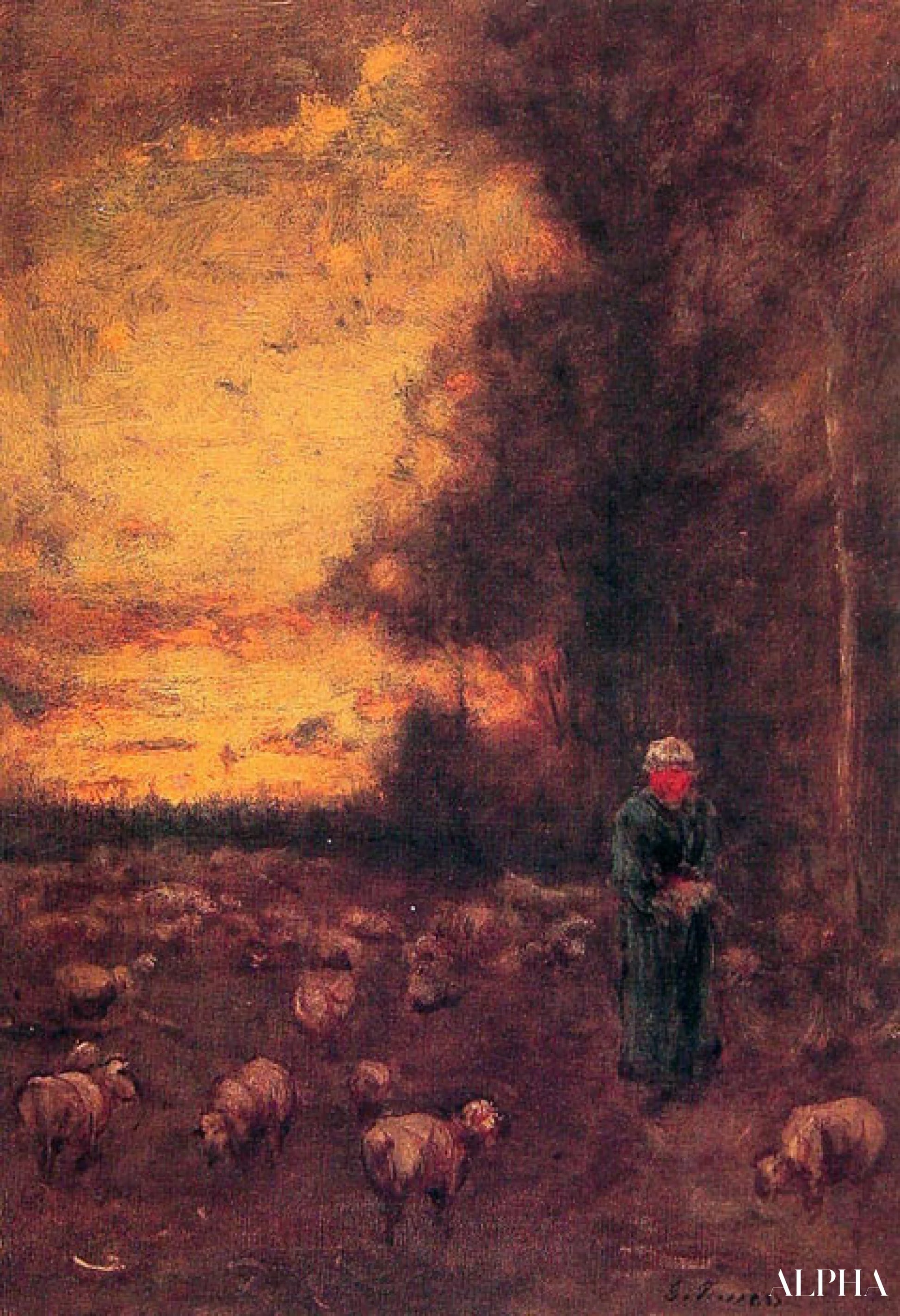 End of Day - George Inness - Reproductions de tableaux et peintures haut de gamme