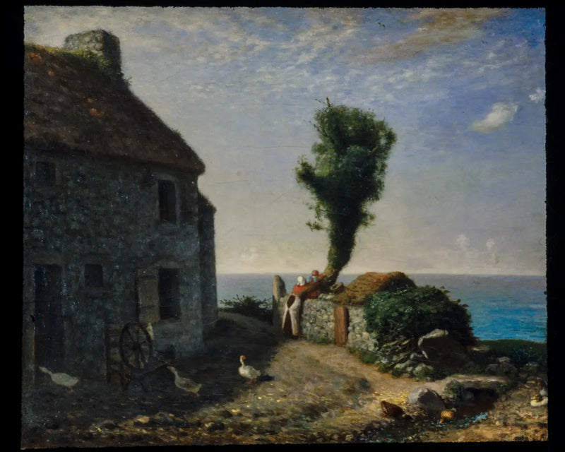 Konec vesnice Gruchy - Jean-François Millet