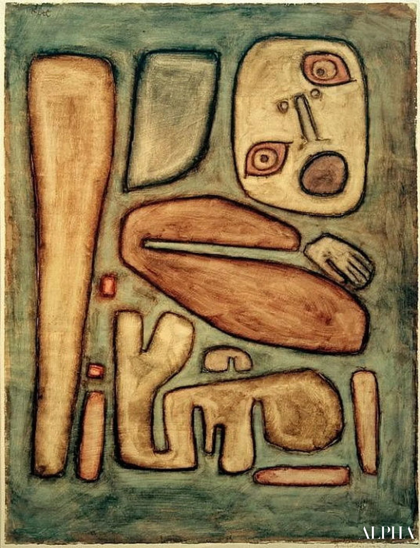 Flèche de la peur III- Paul Klee - Reproductions de tableaux et peintures haut de gamme