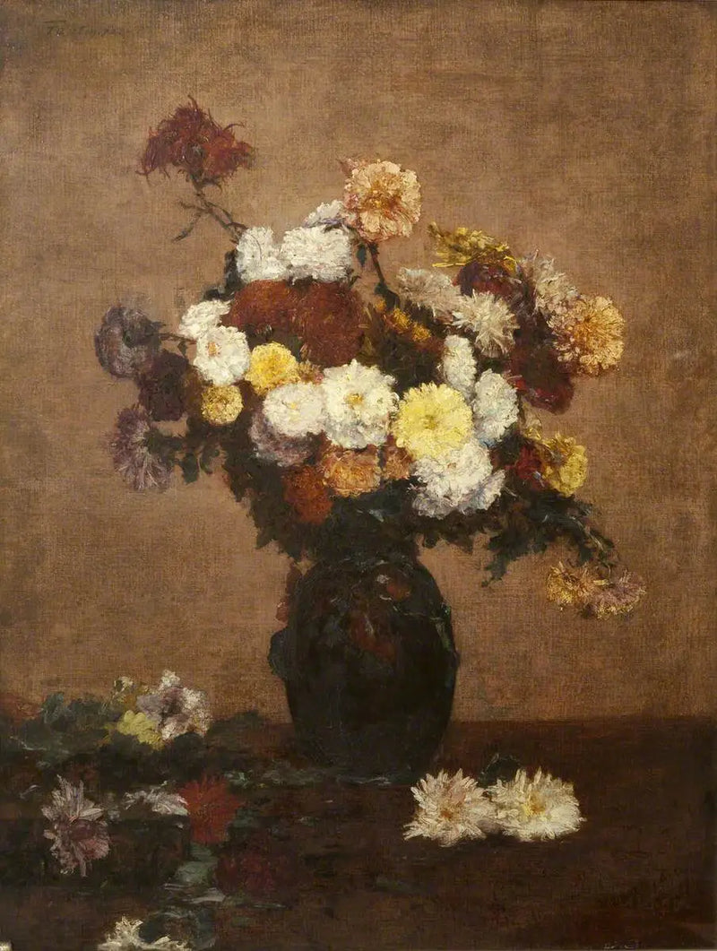 Květiny v váze - Henri Fantin-Latour