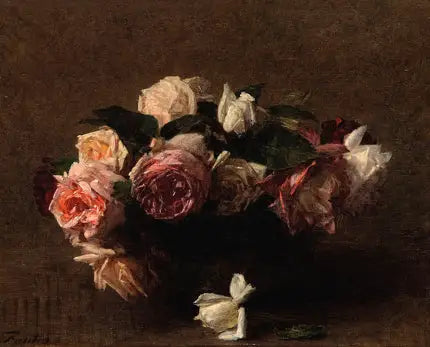 Růže květiny (Rosario) - Henri Fantin-Latour