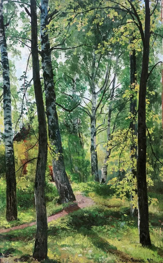 Forêt de feuillus. Étude - Ivan Chichkine - Alpha Reproduction