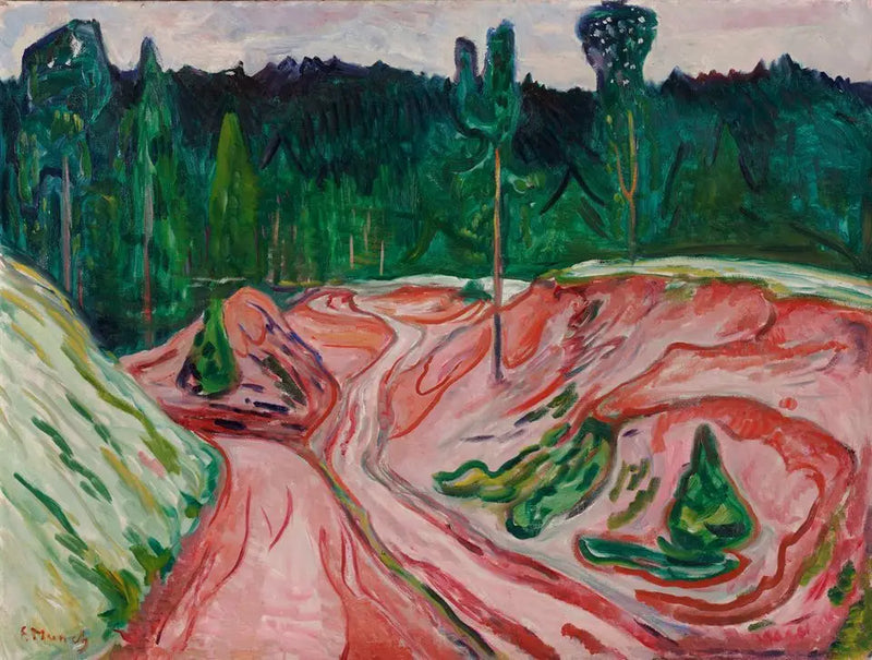 Thüringenský les - Edvard Munch