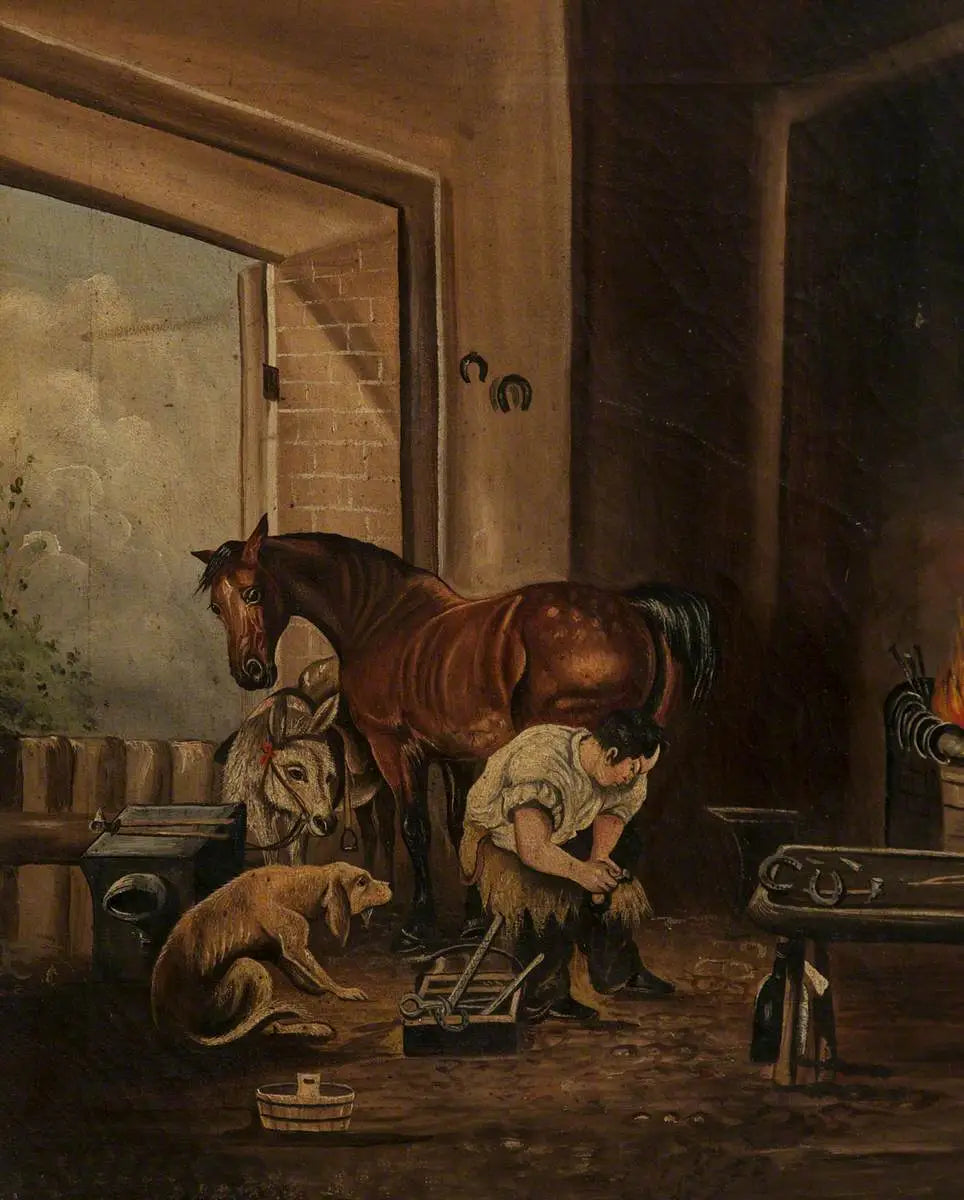 Forgeron et forge - Edwin Henry Landseer - Alpha Reproduction