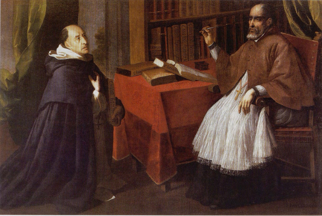 Fray Luis de Granada a San Juan Crisóstomo - Francisco de Zurbarán