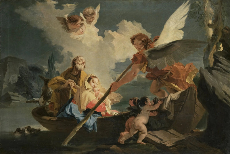 Útěk do Egypta - Giovanni Battista Tiepolo