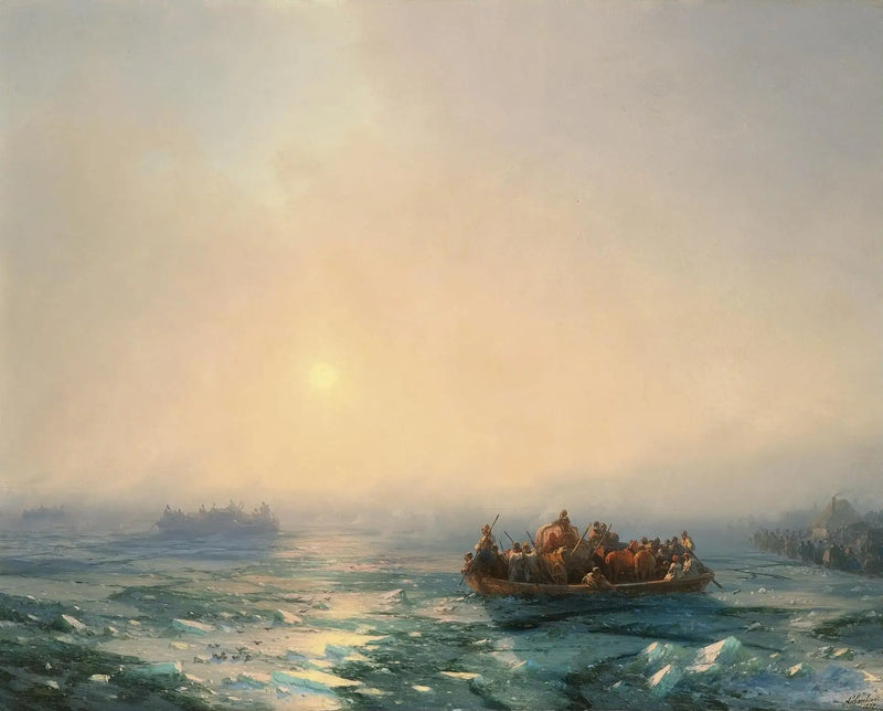 Zmrzlina nad Dněprem - Ivan Aivazovskij