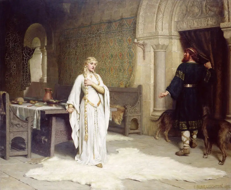 Godiva a Léofric - Edmund Blair Leighton