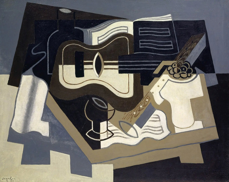 Kytara a klarinet - Juan Gris
