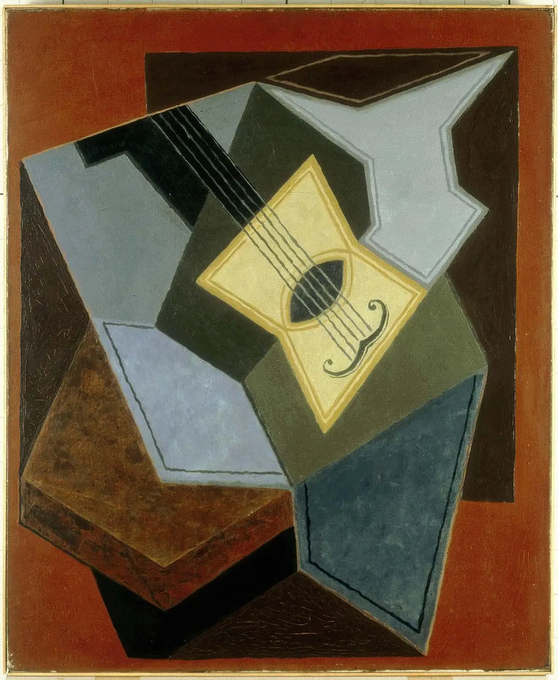 Kytara a kusy ovoce - Juan Gris