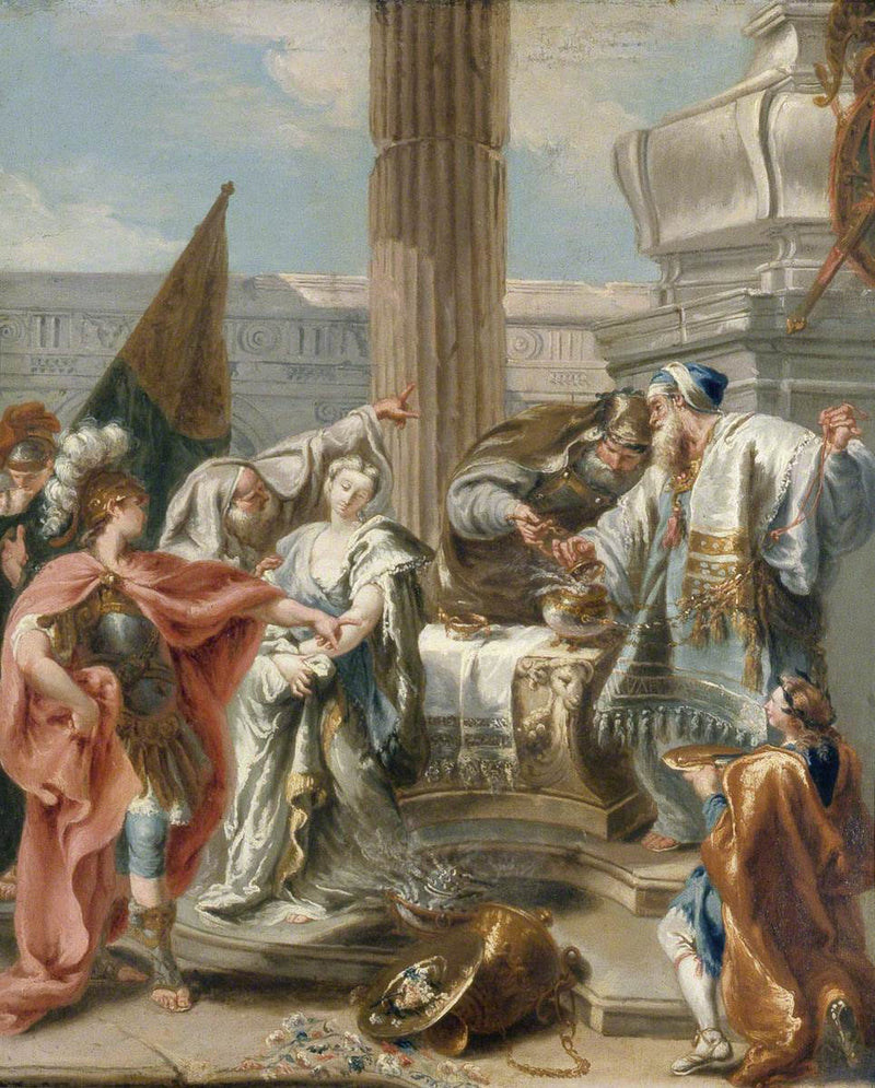 Haman, Ester a Assuérus - Giovanni Battista Pittoni