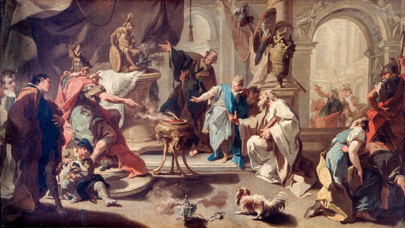 Hannibal se zavázal pomstít se Římanům - Giovanni Battista Pittoni