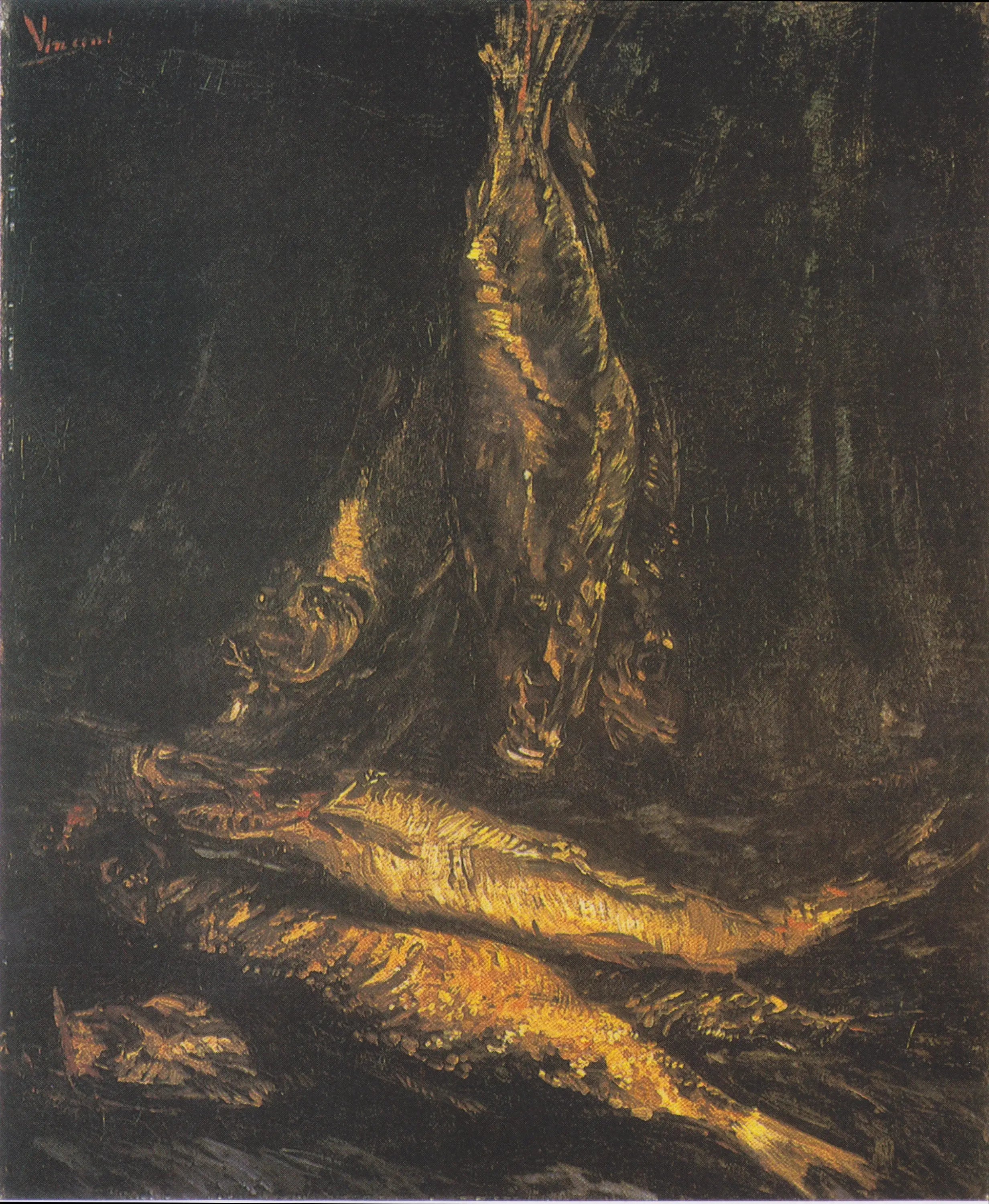 Reproduction du tableau « Harengs fumés - Vincent van Gogh » par Alpha Reproduction en peinture à l’huile