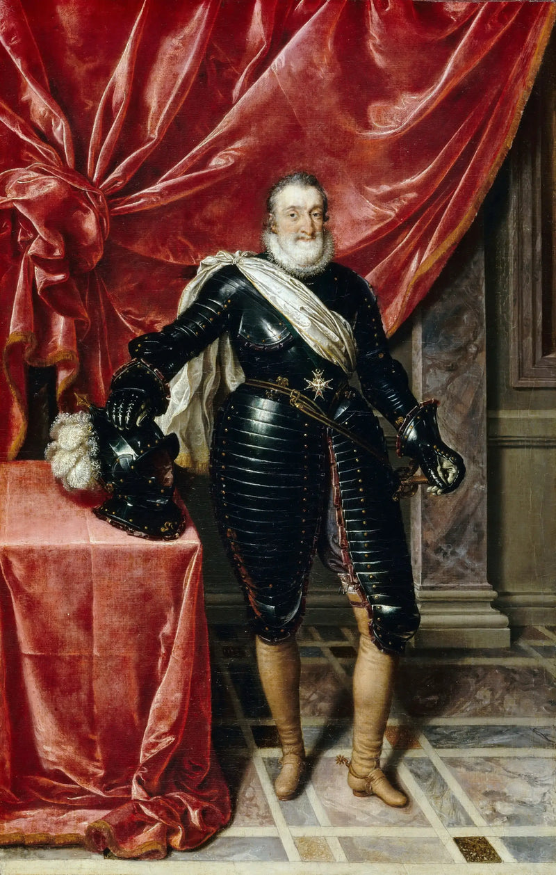 Henri IV, král Francie, v brnění - Frans Pourbus mladší