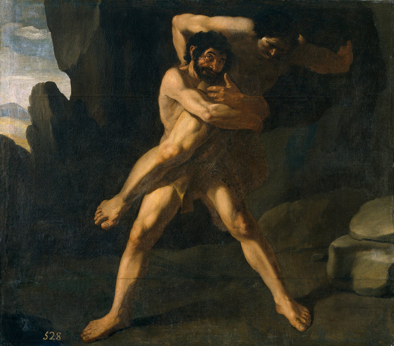 Hércules bojovník s Antée - Francisco de Zurbarán