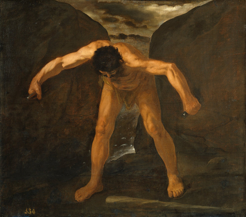 Héraklés oddělující hory Calpe a Abyla - Francisco de Zurbarán