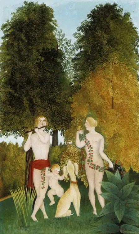 Šťastná čtveřice - Henri Rousseau
