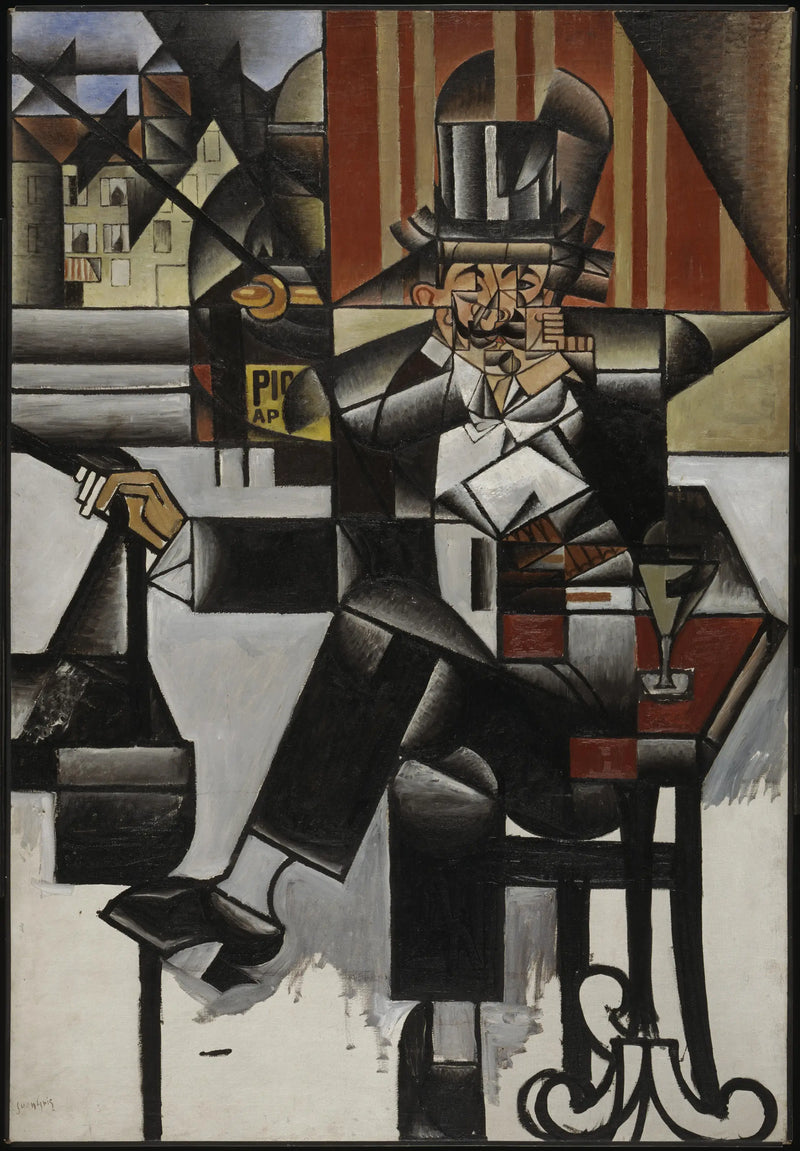 Muž v kavárně - Juan Gris