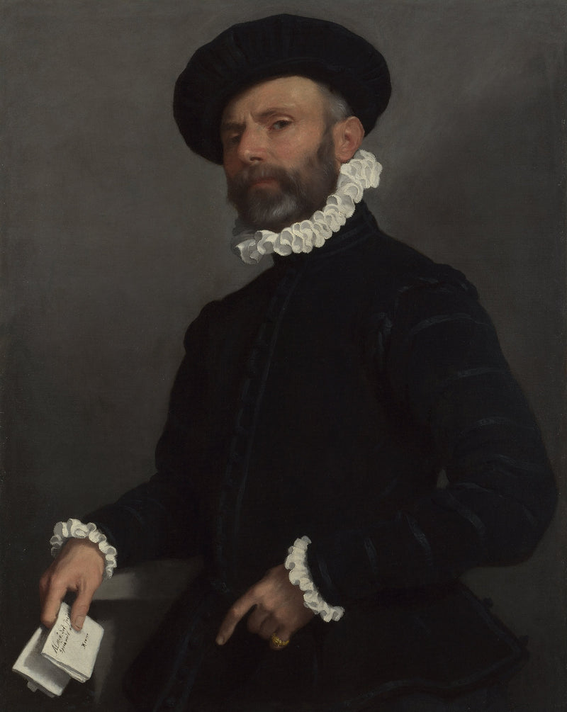 Muž držící dopis - Giovanni Battista Moroni