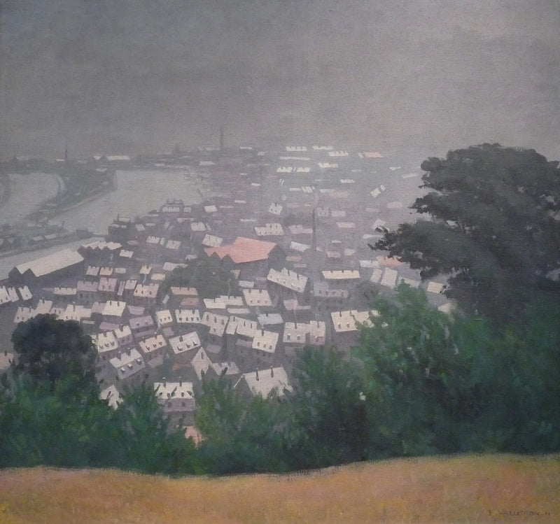 Honfleur v mlze - Félix Vallotton