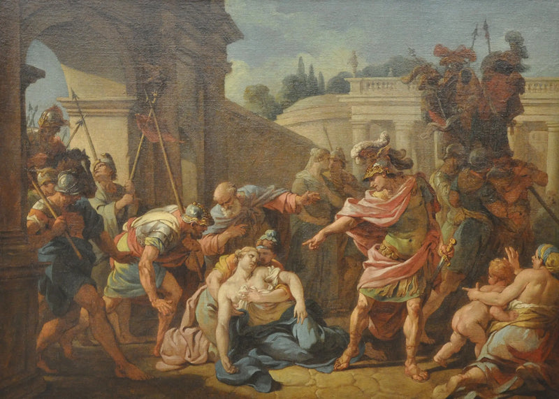 Horace právě udeřil svou sestru - Louis Jean François Lagrenée