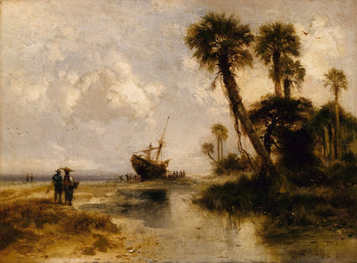 Île de Fort George Floride - Thomas Moran - Alpha Reproduction