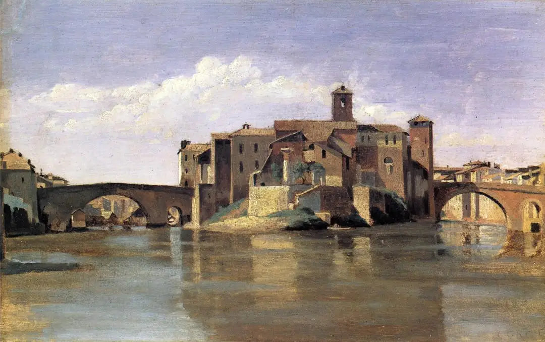 Île de San Bartolomeo - Jean-Baptiste Camille Corot - Alpha Reproduction