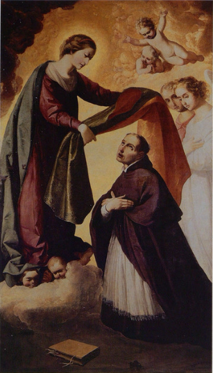 Uložení roucha svatého Ildephonsa - Francisco de Zurbarán