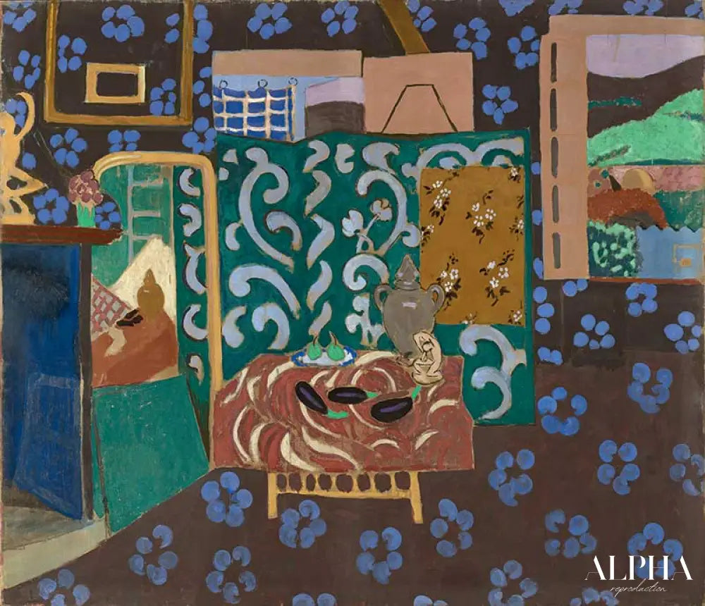 Intérieur aux aubergines - Matisse - Reproductions de tableaux et peintures haut de gamme