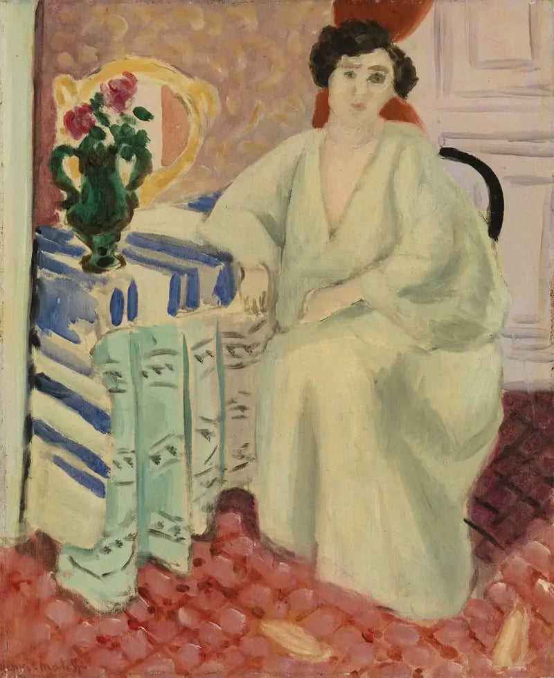 Interiér s sedící postavou - Henri Matisse