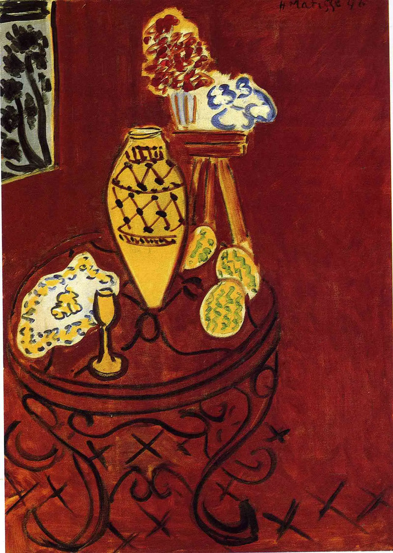Červený interiér Benátek - Henri Matisse