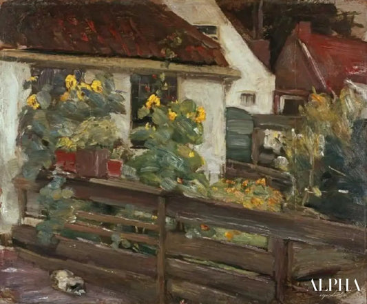 Jardin avec des tournesols - Max Liebermann - Reproductions de tableaux et peintures haut de gamme