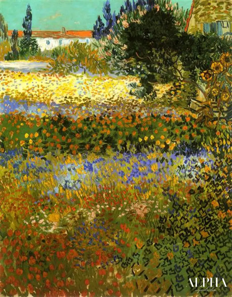 Jardin de fleurs - Van Gogh - Reproductions de tableaux et peintures haut de gamme