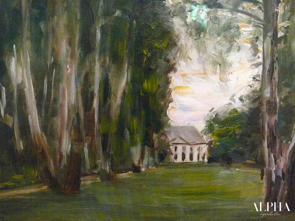 Jardin de Wannsee avec la villa - Max Liebermann - Reproductions de tableaux et peintures haut de gamme