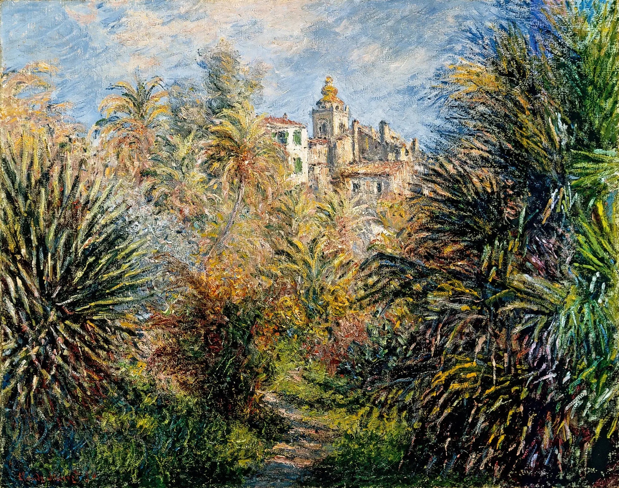 Reproduction du tableau « Jardin Moreno à Bordighera - Claude Monet » par Alpha Reproduction en peinture à l’huile