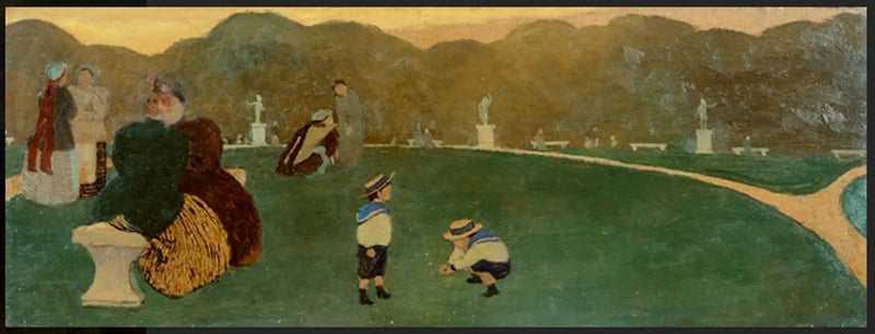 Veřejná zahrada, večer - Félix Vallotton