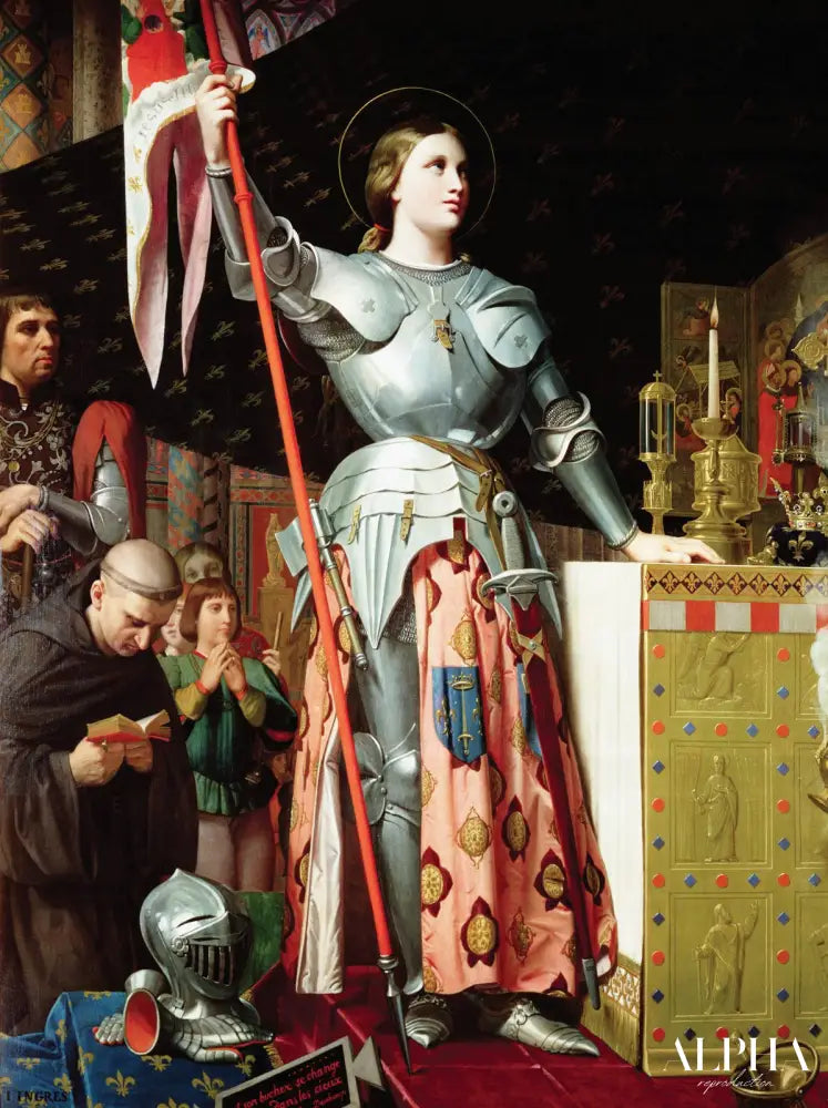 Jeanne d'Arc au couronnement de Charles VII - Jean-Auguste-Dominique Ingres - Reproductions de tableaux et peintures haut de gamme