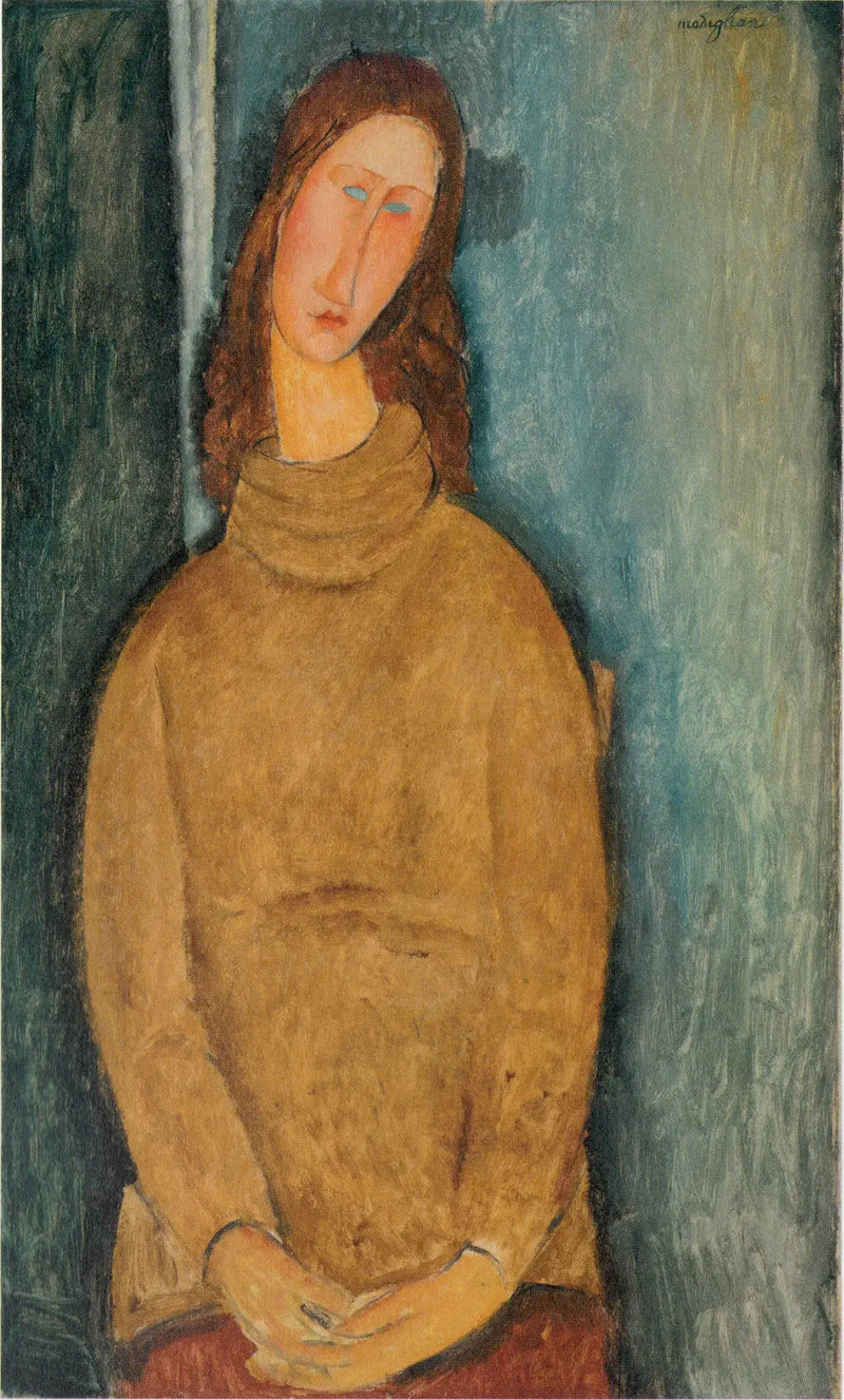 Jeanne Hébuterne v žlutém svetru - Amedeo Modigliani