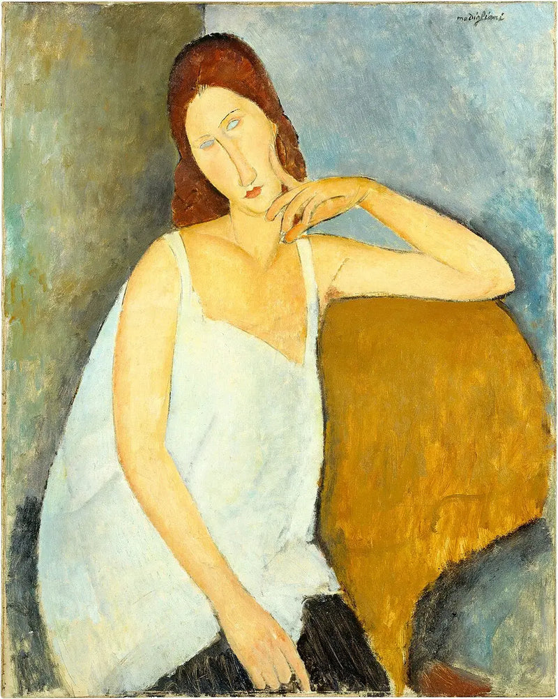Jeanne Hébuterne s odkrytými rameny - Amedeo Modigliani