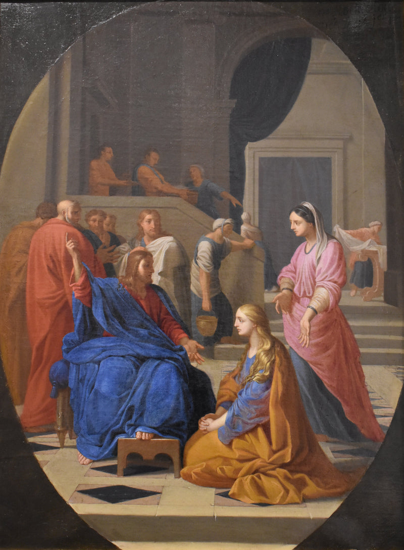Ježíš u Marthe a Marie - Eustache Le Sueur