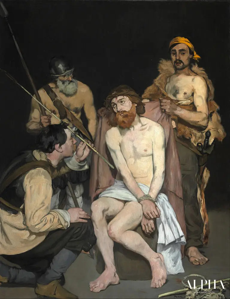 Jésus insulté par les soldats - Edouard Manet - Reproductions de tableaux et peintures haut de gamme